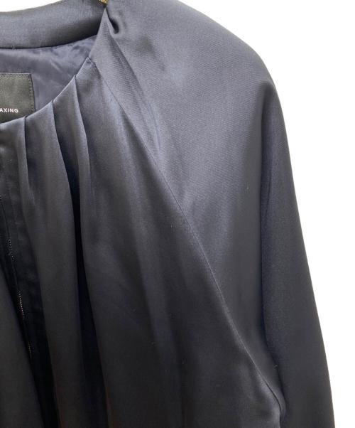 green label relaxing（グリーンレーベルリラクシング）green label relaxing (グリーンレーベルリラクシング) ノーカラーブルゾン ネイビー サイズ:FREEの古着・服飾アイテム