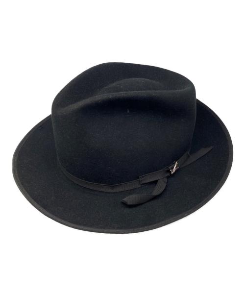 STETSON（ステットソン）STETSON (ステットソン) ハット ブラック サイズ:59　7　3/8の古着・服飾アイテム