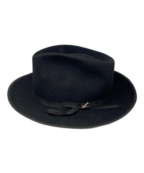 STETSON（ステットソン）STETSON (ステットソン) ハット ブラック サイズ:59　7　3/8の古着・服飾アイテム