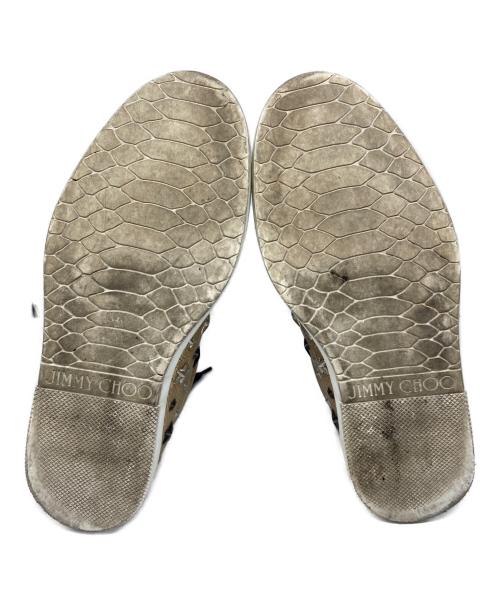 JIMMY CHOO（ジミーチュウ）JIMMY CHOO (ジミーチュウ) CASH スタッズスニーカー ゴールド サイズ:41の古着・服飾アイテム
