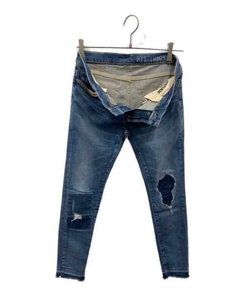 Hysteric Glamour（ヒステリックグラマー）Hysteric Glamour (ヒステリックグラマー) スタッズデニムパンツ インディゴ サイズ:Sの古着・服飾アイテム