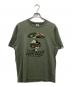 A BATHING APE（アベイシングエイプ）の古着「プリントTシャツ」｜カーキ