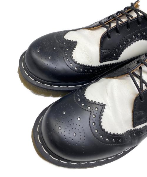 Dr.Martens（ドクターマーチン）Dr.Martens (ドクターマーチン) レザーシューズ ホワイト×ブラック サイズ:26の古着・服飾アイテム