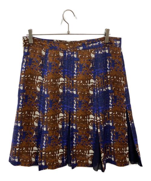 TORY BURCH（トリーバーチ）TORY BURCH (トリーバーチ) 総柄スカート ブラウン サイズ:10の古着・服飾アイテム