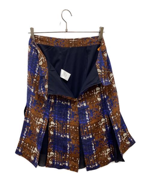 TORY BURCH（トリーバーチ）TORY BURCH (トリーバーチ) 総柄スカート ブラウン サイズ:10の古着・服飾アイテム