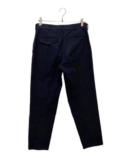 COMME des GARCONS HOMME PLUS（コムデギャルソンオムプリュス）COMME des GARCONS HOMME PLUS (コムデギャルソンオムプリュス) ストライプスラックス ネイビー サイズ:Mの古着・服飾アイテム