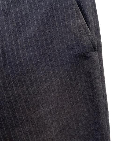 COMME des GARCONS HOMME PLUS（コムデギャルソンオムプリュス）COMME des GARCONS HOMME PLUS (コムデギャルソンオムプリュス) ストライプスラックス ネイビー サイズ:Mの古着・服飾アイテム