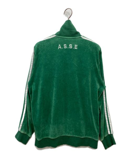 adidas（アディダス）adidas (アディダス) ベロアトラックジャケット グリーン サイズ:Mの古着・服飾アイテム