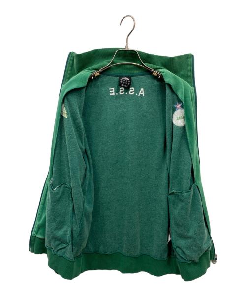 adidas（アディダス）adidas (アディダス) ベロアトラックジャケット グリーン サイズ:Mの古着・服飾アイテム