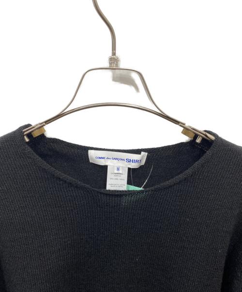 COMME des GARCONS SHIRT（コムデギャルソンシャツ）COMME des GARCONS SHIRT (コムデギャルソンシャツ) ニット ブラック サイズ:M 未使用品の古着・服飾アイテム