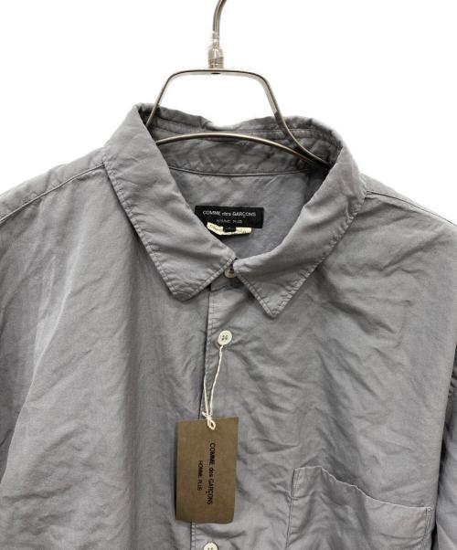 COMME des GARCONS HOMME PLUS（コムデギャルソンオムプリュス）COMME des GARCONS HOMME PLUS (コムデギャルソンオムプリュス) 製品染色 L/Sシャツ グレー サイズ:Lの古着・服飾アイテム