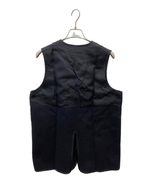 COMME des GARCONS HOMME DEUX（コムデギャルソン オム ドゥ）COMME des GARCONS HOMME DEUX (コムデギャルソン オム ドゥ) ウールナイロン切替ベスト ブラック サイズ:Mの古着・服飾アイテム