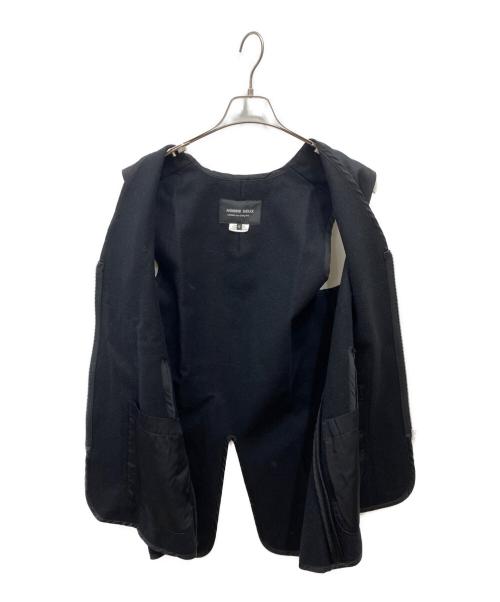 COMME des GARCONS HOMME DEUX（コムデギャルソン オム ドゥ）COMME des GARCONS HOMME DEUX (コムデギャルソン オム ドゥ) ウールナイロン切替ベスト ブラック サイズ:Mの古着・服飾アイテム