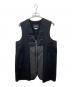 COMME des GARCONS HOMME DEUX（コムデギャルソン オム ドゥ）の古着「ウールナイロン切替ベスト」｜ブラック