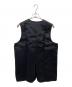 COMME des GARCONS HOMME DEUX (コムデギャルソン オム ドゥ) ウールナイロン切替ベスト ブラック サイズ:M：17000円