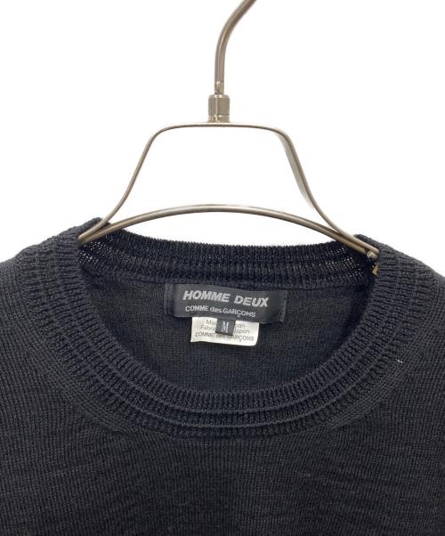 COMME des GARCONS HOMME DEUX（コムデギャルソン オム ドゥ）COMME des GARCONS HOMME DEUX (コムデギャルソン オム ドゥ) ニット ブラック サイズ:Mの古着・服飾アイテム