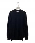 COMME des GARCONS SHIRTコムデギャルソンシャツ）の古着「クルーネックニット」｜ブラック