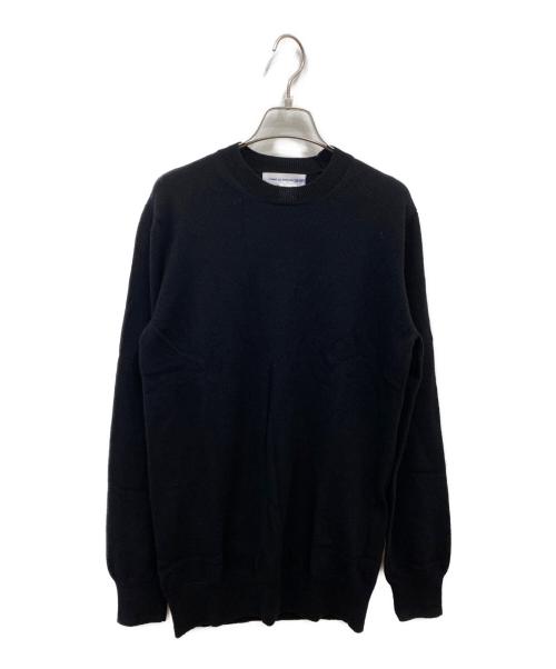 COMME des GARCONS SHIRT（コムデギャルソンシャツ）COMME des GARCONS SHIRT (コムデギャルソンシャツ) クルーネックニット ブラック サイズ:Sの古着・服飾アイテム