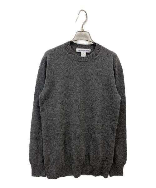 COMME des GARCONS SHIRT（コムデギャルソンシャツ）COMME des GARCONS SHIRT (コムデギャルソンシャツ) クルーネックニット グレー サイズ:Sの古着・服飾アイテム