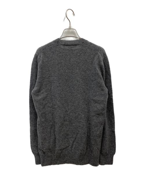 COMME des GARCONS SHIRT（コムデギャルソンシャツ）COMME des GARCONS SHIRT (コムデギャルソンシャツ) クルーネックニット グレー サイズ:Sの古着・服飾アイテム