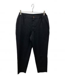 COMME des GARCONS HOMME DEUX（コムデギャルソン オム ドゥ）の古着「ポリ縮絨パンツ」｜ブラック
