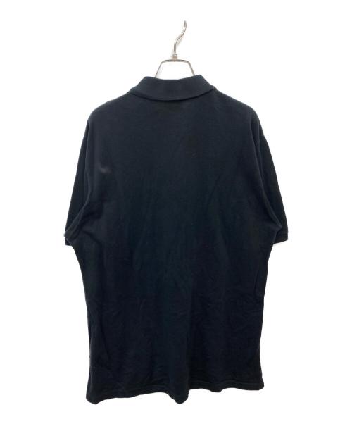 HERMES（エルメス）HERMES (エルメス) 鹿の子ポロシャツ ブラック サイズ:Lの古着・服飾アイテム