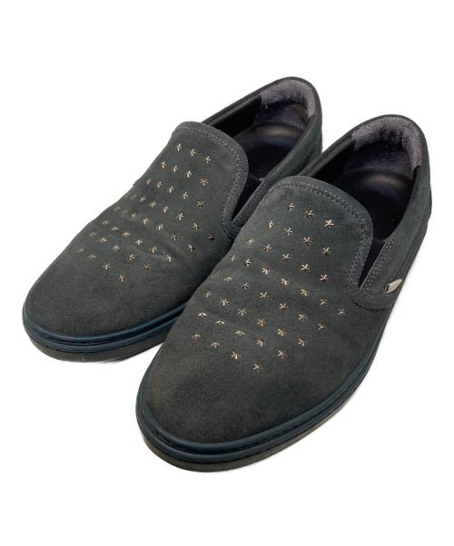 JIMMY CHOO（ジミーチュウ）JIMMY CHOO (ジミーチュウ) スタースタッズスリッポン グレー サイズ: 41 1/2の古着・服飾アイテム