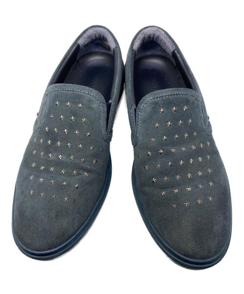 JIMMY CHOO（ジミーチュウ）JIMMY CHOO (ジミーチュウ) スタースタッズスリッポン グレー サイズ: 41 1/2の古着・服飾アイテム