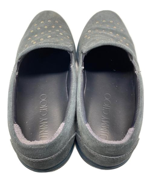 JIMMY CHOO（ジミーチュウ）JIMMY CHOO (ジミーチュウ) スタースタッズスリッポン グレー サイズ: 41 1/2の古着・服飾アイテム