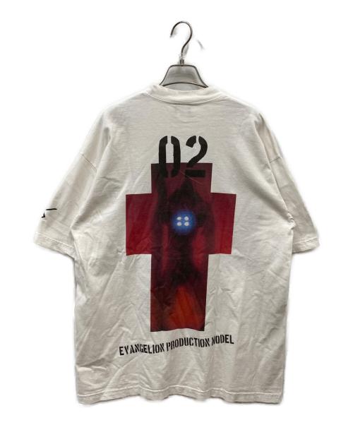 EVANGELION:95（エヴァンゲリオンキュウジュウゴ）EVANGELION:95 (エヴァンゲリオンキュウジュウゴ) 0045 Tシャツ ホワイト サイズ:Lの古着・服飾アイテム