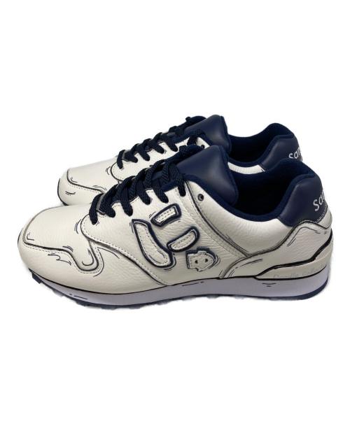 Sangacio（サンガッチョ）SANGACIO (サンガッチョ) ローカットスニーカー ホワイト×ネイビー サイズ:26.5㎝の古着・服飾アイテム