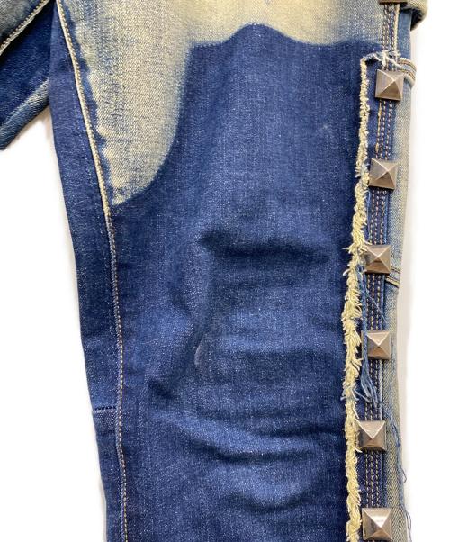 VALABASAS（バラバサス）VALABASAS (バラバサス) サイドスタッズデニム インディゴ サイズ:W34の古着・服飾アイテム