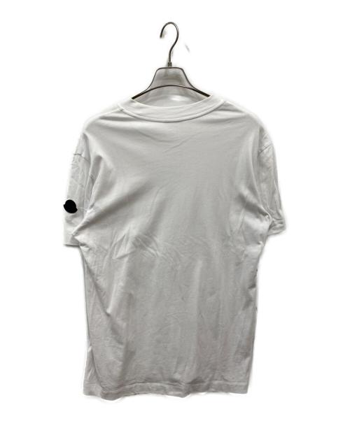MONCLER（モンクレール）MONCLER (モンクレール) ビッグロゴプリント 半袖Tシャツ ホワイト サイズ:Mの古着・服飾アイテム