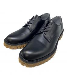 COMME des GARCONS HOMME（コムデギャルソン オム）の古着「外羽根プレーントゥシューズ」｜ブラック
