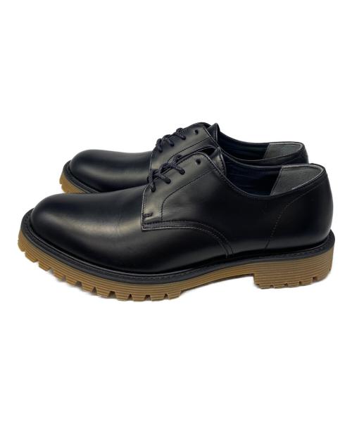 COMME des GARCONS HOMME（コムデギャルソン オム）COMME des GARCONS HOMME (コムデギャルソン オム) 外羽根プレーントゥシューズ ブラック サイズ:26㎝の古着・服飾アイテム