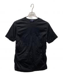 COMME des GARCONS HOMME（コムデギャルソン オム）の古着「サイドギャザーTシャツ」｜ブラック