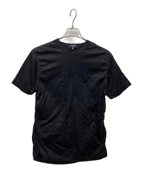 COMME des GARCONS HOMME（コムデギャルソン オム）COMME des GARCONS HOMME (コムデギャルソン オム) サイドギャザーTシャツ ブラック サイズ:Mの古着・服飾アイテム