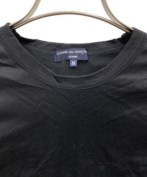 COMME des GARCONS HOMME（コムデギャルソン オム）COMME des GARCONS HOMME (コムデギャルソン オム) サイドギャザーTシャツ ブラック サイズ:Mの古着・服飾アイテム