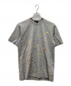 COMME des GARCONS HOMMEコムデギャルソン オム）の古着「ペイント加工Tシャツ」｜グレー