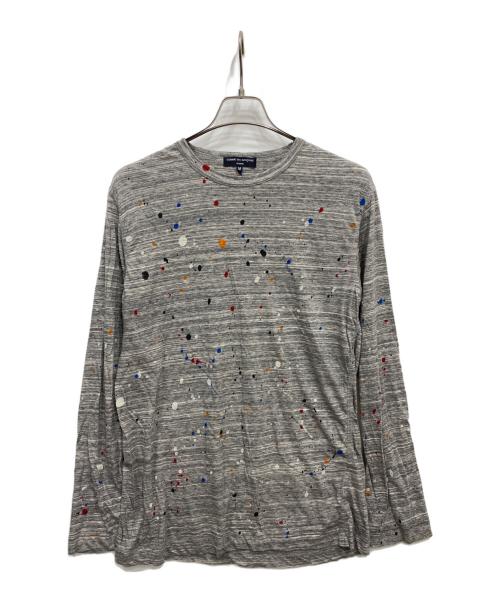 COMME des GARCONS HOMME（コムデギャルソン オム）COMME des GARCONS HOMME (コムデギャルソン オム) ペイントカットソー グレー サイズ:Mの古着・服飾アイテム