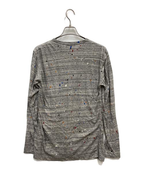 COMME des GARCONS HOMME（コムデギャルソン オム）COMME des GARCONS HOMME (コムデギャルソン オム) ペイントカットソー グレー サイズ:Mの古着・服飾アイテム