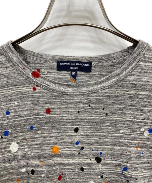COMME des GARCONS HOMME（コムデギャルソン オム）COMME des GARCONS HOMME (コムデギャルソン オム) ペイントカットソー グレー サイズ:Mの古着・服飾アイテム