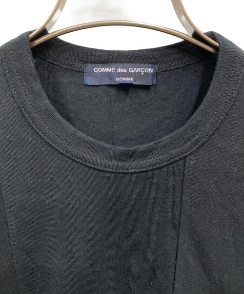COMME des GARCONS HOMME（コムデギャルソン オム）COMME des GARCONS HOMME (コムデギャルソン オム) 18SS クルーネックTシャツ ブラック サイズ:Mの古着・服飾アイテム