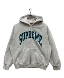SUPREME（シュプリーム）の古着「26SS Cracked Raglan Zip Up Hooded Sweatshirt」｜グレー