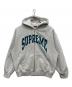 Supreme（シュプリーム）の古着「26SS Cracked Raglan Zip Up Hooded Sweatshirt」｜グレー