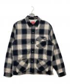 SUPREMEシュプリーム）の古着「17AW  Buffalo Plaid Sherpa Lined Chore Shirt」｜ブラック