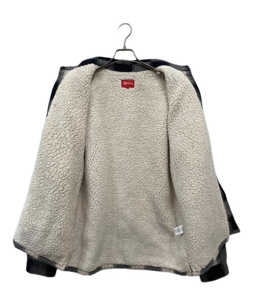 SUPREME（シュプリーム）Supreme (シュプリーム) 17AW  Buffalo Plaid Sherpa Lined Chore Shirt ブラック サイズ:Lの古着・服飾アイテム