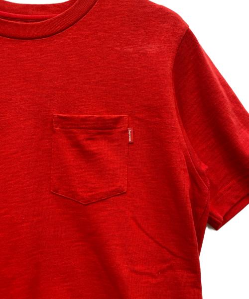 SUPREME（シュプリーム）Supreme (シュプリーム) POCKET TEE レッド サイズ:Mの古着・服飾アイテム