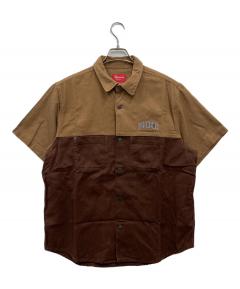 中古・古着通販】Supreme (シュプリーム) Mesh Panel Linen S/S shirt