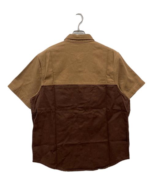 SUPREME（シュプリーム）Supreme (シュプリーム) 19SS 2-Tone Denim S/S Shirt ブラウン サイズ:Mの古着・服飾アイテム